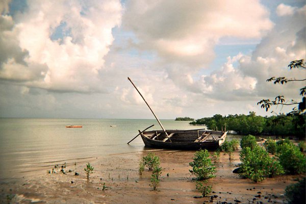 Photo argentique épave à Zanzibar