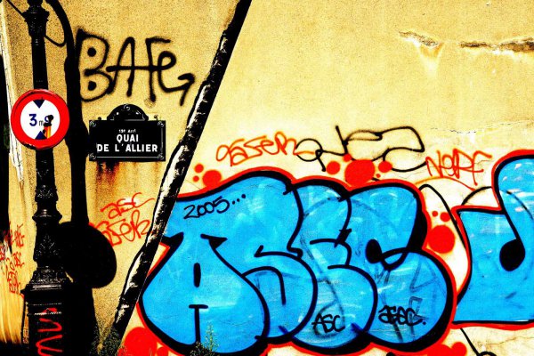 Photo argentique Graffiti